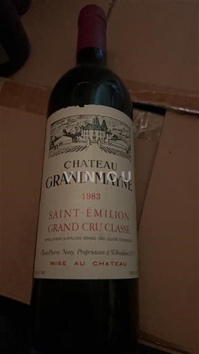 Bordeaux Saint-Émilion Grand Cru Classé Château Grand Mayne 1983