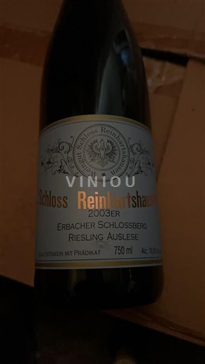 Rheingau Nicht spezifiziert Schloss Reinhartshausen Erbacher Schlossberg Riesling Auslese 2003