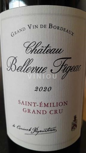 Bordeaux Saint-Émilion Grand Cru Grand Cru Château Bellevue Figeac 2020
