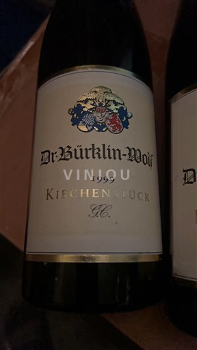Pfalz Niet gespecificeerd Grand Cru Dr. Bürklin-Wolf Kirchenstück GC 1999