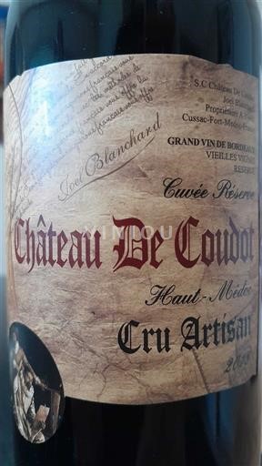 Bordeaux Haut-Médoc Château Coudot Réserve 2005