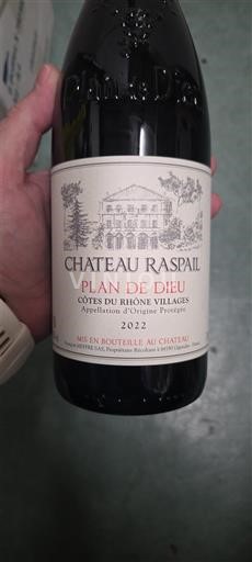 Valle del Ródano Côtes del Ródano Pueblos Château Raspail Plan de Dieu 2022