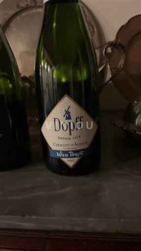 Rượu vang sủi bọt Blanc brut Wild Brut Dopff 2020 Pháp Alsace Crémant d'Alsace AOC