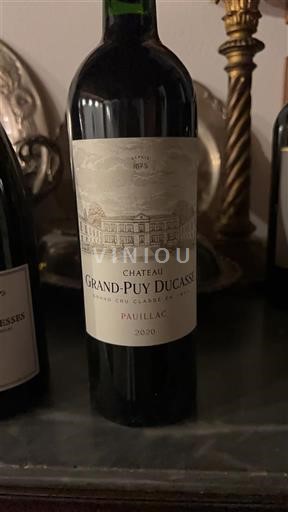 Bordeaux Pauillac Grand Cru Grand Puy Ducasse 2020