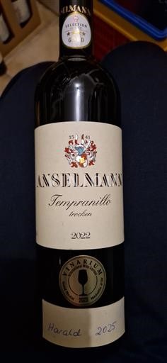 Pfalz Anselmann Tempranillo trocken 2022