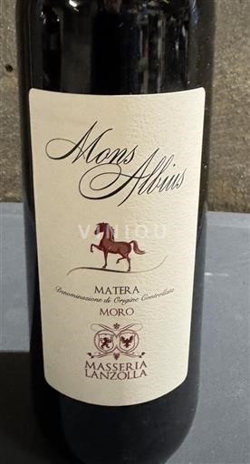 Basilicata Matera Masseria Lanzolla Mons Albius Moro Icke årgångsbetecknad