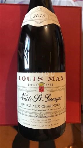 Bourgogne Nuits-Saint-Georges Premier Cru Louis Max 1er Cru Aux Chaignots 2016