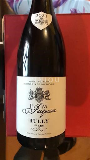 Bourgogne Rully Premier Cru P. M. Jacquesson Les Cloux 2021