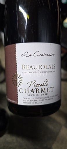 Beaujolais Vignoble Charmet La Centenaire 2022