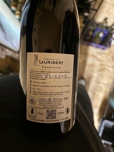 Rona dolina Côtes-du-Rhône Domaine S Lauribert Tradition 2020