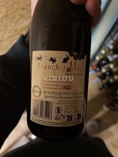 Beaujolais Beaujolais Nouveau French Rabbit Quoi de neuf ! 2022