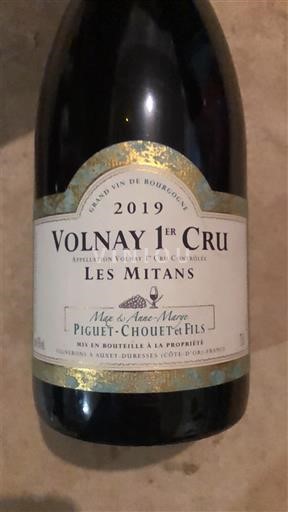 Burgundsko Volnay Premier Cru Piguet-Chouet et Fils Les Mitans 2019