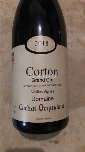 Burgundi Corton Grand Cru Cachat-Ocquidant Vieilles Vignes 2018