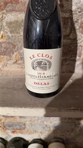 Rhône-dalen Crozes-Hermitage Delas Le Clos 2018