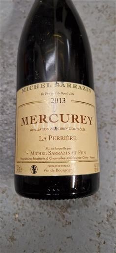 Burgundy Mercurey Michel Sarrazin et Fils La Perrière 2013