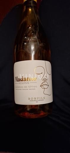 Rượu vang Rosé sec Madame Réserve Bonfils 2023 Pháp Thung lũng Rhône Costières-de-nîmes AOC
