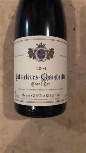 Borgogna Latricières-chambertin Grand Cru Henri Guénard & Fils 2004