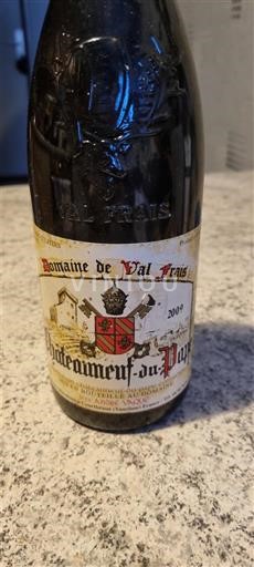 Vallée du Rhône Châteauneuf-du-pape Domaine Val Frison 2009