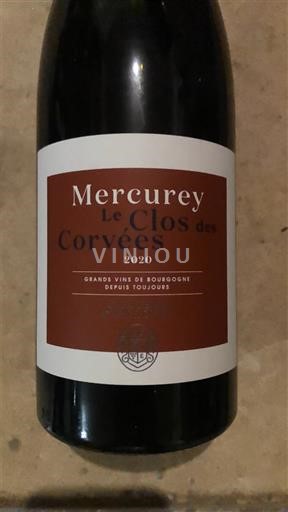 Bourgogne Mercurey Château D’Etroyes Le Clos des Corvées 2020