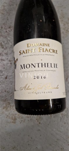 Burgundy Monthélie Domaine Saint Fiacre 2016