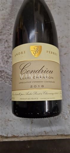 Rona dolina Condrieu André Perret Clos Chanson 2018