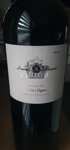 Roussillon Côtes-du-roussillon Arnaud de Villeneuve Réserve Vieilles Vignes 2014