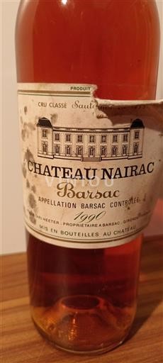 Bordeaux Barsac Château Nairac 1990