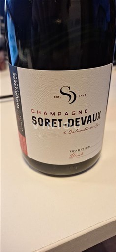 Champaña Champán Soret-Devaux Tradition Brut Sin añada
