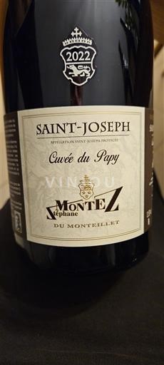 Valle del Rodano Saint-Joseph Domaine Stéphane Montez du Monteillet du Papy 2022