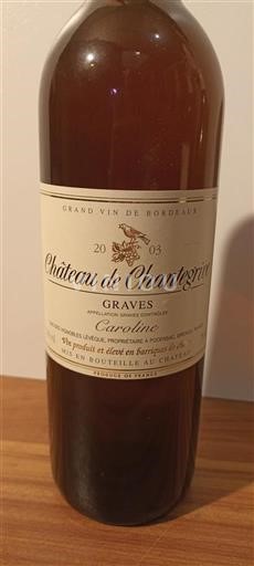 Bordeaux Graves Château Chantegrive Caroline 2003