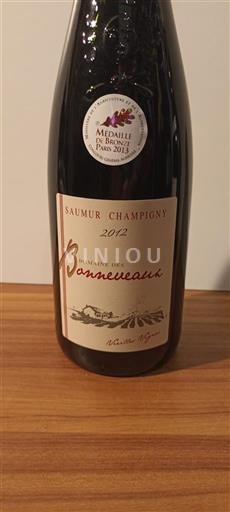 Loire Valley Saumur-Champigny Domaine S Bonneveaux Vieilles Vignes 2012