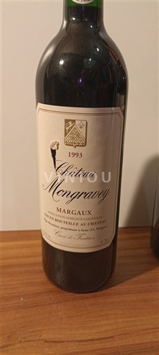 Bordeaux Margaux Mongravey De Tradition 1993