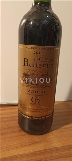 Bordeaux Médoc Château Bellevue Cru bourgeois 2011