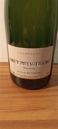 Šampanja Ni doloceno Premier Cru Guillaume Sergent Brut Premier Cru Réservée Neleten.