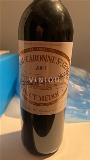 Bordeaux Haut-Médoc Cru Bourgeois Château Caronne Ste Gemme 2001