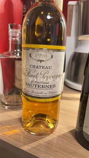 Bordeaux Sauternes 1er Cru Classé Château Clos Haut-Peyraguey 1998