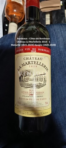 Bordeaux Côtes-de-Bordeaux Château La Martellerie 2018