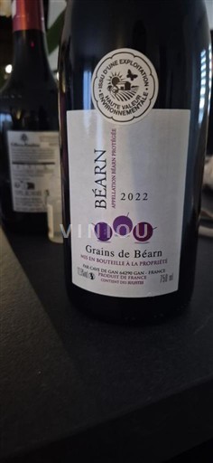 Sud-Ouest Béarn La cave des producteurs de Gan Jurançon Grains de Béarn 2022