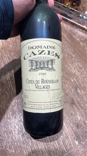Roussillon Côtes du Roussillon Villages Domaine Cazes 1990