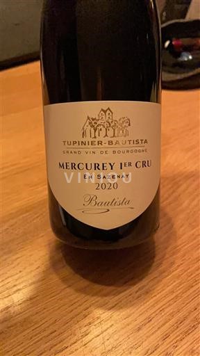 Bourgogne Mercurey Premier Cru Tupinier-Bautista En Sazenay Bautista 2020