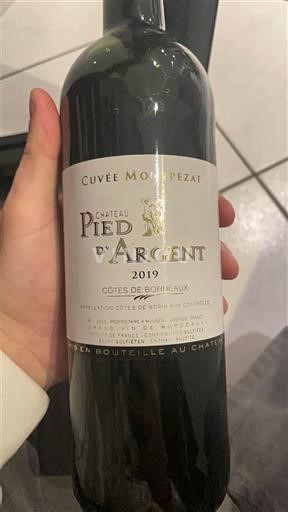 Burdeos Côtes-de-bourg Château Pied d'Argent Montpezat 2019