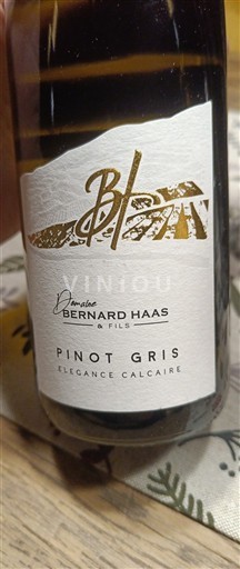 Alsacia Domaine Bernard Haas & Fils Élégance Calcaire 2024