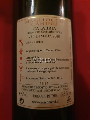 Calabrië Niet gespecificeerd Casa Comerci Magliocco Canino 2010