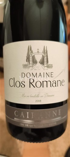 Vallée du Rhône Cairanne Domaine Clos Romane 2018