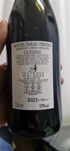 Ligúria Colline di Levanto Cantine Levante Ciliegiolo 2023