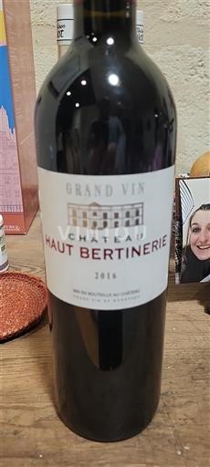 Bordeaux Blaye-Côtes-de-Bordeaux Château Haut Bertinerie 2016