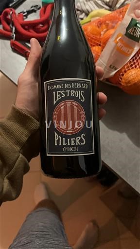 Loiren laakso Chinon Domaine S Bernard Les Trois Piliers 2023