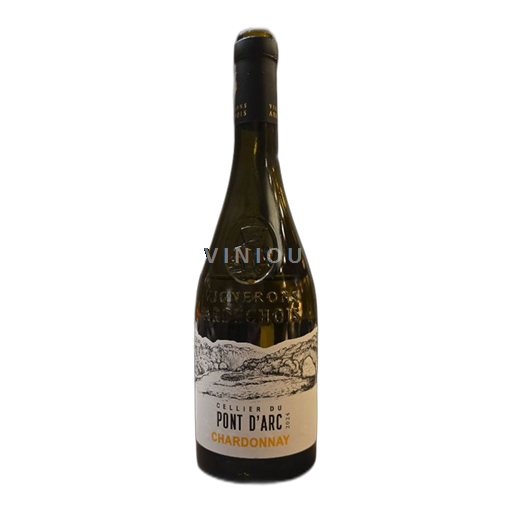 Vina Blanc sec Chardonnay Les Vignerons Ardéchois 2024 Francija Alpe in reke Rona Ardeška. IGP