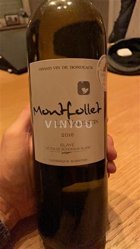 Bordeaux Blaye-côtes-de-bordeaux Montfollet Le Valentin 2018