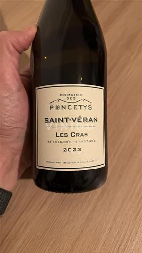 Burgundsko Saint-Véran Domaine S Poncetys Les Cras 2023